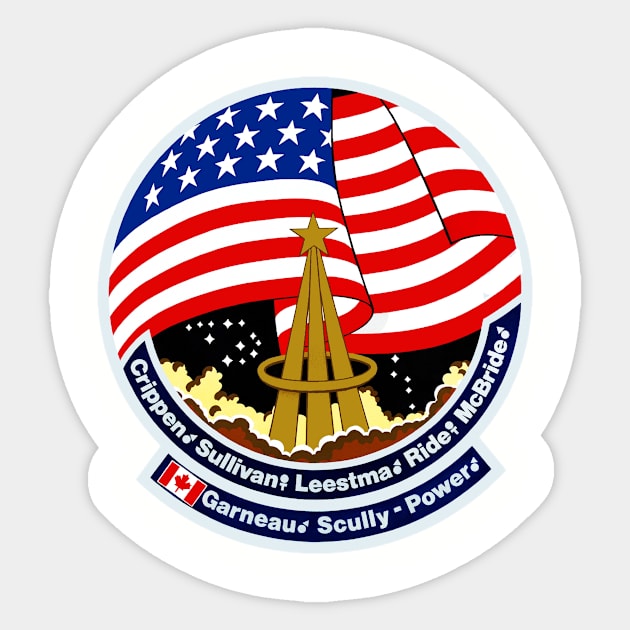 STS-41 G Sticker by Spacestuffplus